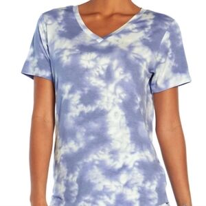 NWT! WILDFOX T-Shirt Women's Medium Tie Dye V-Neck Short Sleeve Shirt Top Blouse